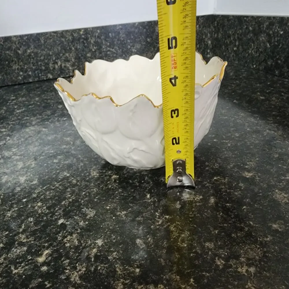 Lenox Tulip Treat Bowl Gold Trip Excellent Condition